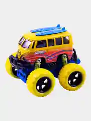 Желтый машинка инерционная металлическая, полный привод, Jumbo bus