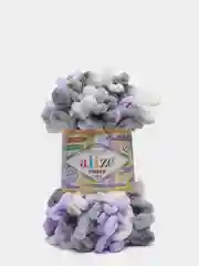 Сиреневый пряжа Alize Puffy Color 100% Микрополиэстер 100г  9м