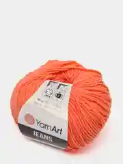 Оранжевый пряжа YarnArt Jeans (ЯрнАрт Джинс)