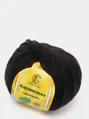 Черный пряжа Камтекс "Карамелька" 50гр.175м. (100% акрил)