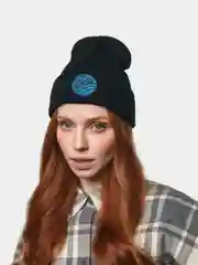 Черный шапка бини унисекс