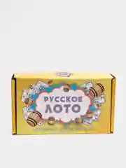 Лото "Время игры", дерево, 1.8 х 1 см, 48 карточек 16.4 х 8.5 см