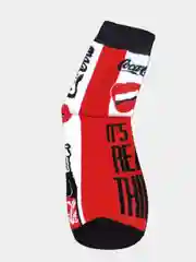 Белый носки унисекс, с принтом Cola
