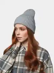 Шапка вязаная женская бини