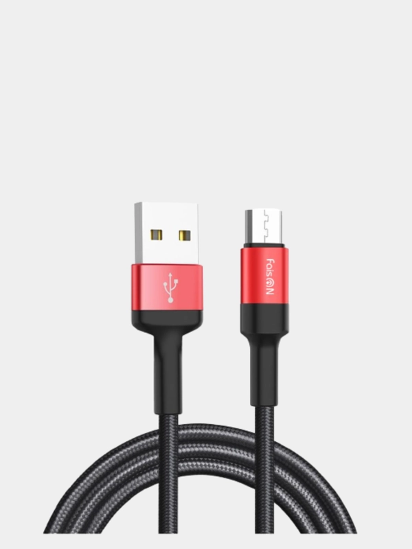 Кабель USB micro USB FaisOn HX26 Xpress, 1 м, круглый, 2.4 А