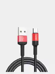 Красный кабель USB micro USB FaisOn HX26 Xpress, 1 м, круглый, 2.4 А