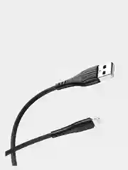 Черный кабель для Apple LIGHTNING 2.4A Borofone BX37/ Кабель ДЛЯ БЫСТРОЙ ЗАРЯДКИ iPhone 1м