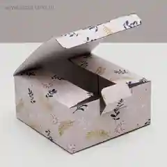 Пудровый коробка-пенал, 15 х 15 х 7 см, 15 видов