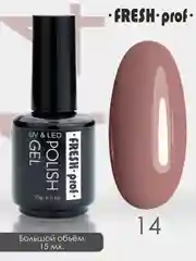 Гель лак, гель-лак для ногтей Fresh Prof, 15g красный ярко оранжевый бежевый нюд