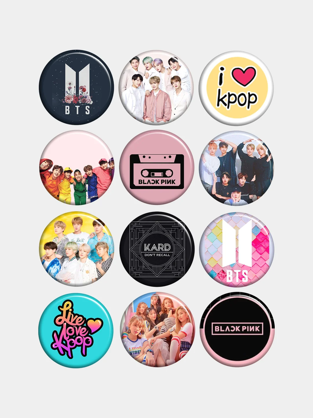 Значки, пины, K-pop, "BTS"