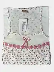 Коралловый меланж ночная сорочка, хлопок, большие размеры