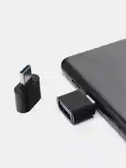 Белый otg переходник с Type-C на USB и с microUSB на USB (ОТГ)