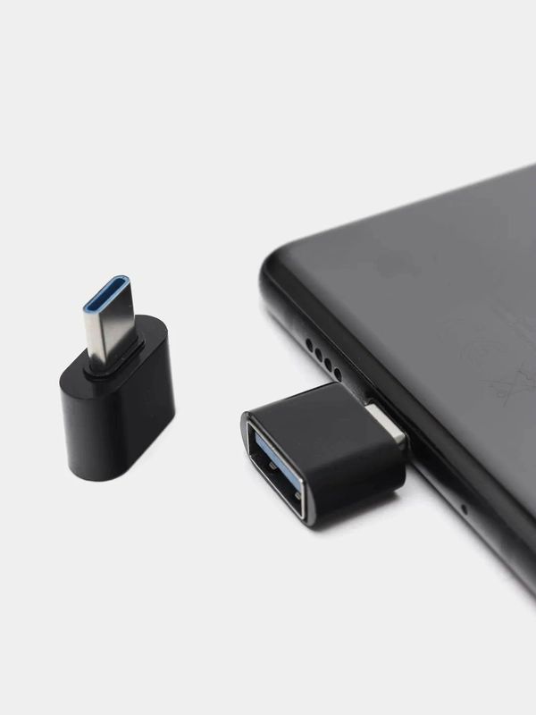 OTG переходник с Type-C на USB и с microUSB на USB (ОТГ)
