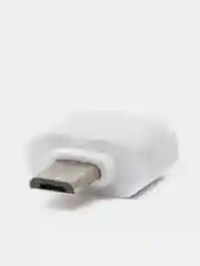 Белый otg переходник с Type-C на USB и с microUSB на USB (ОТГ)