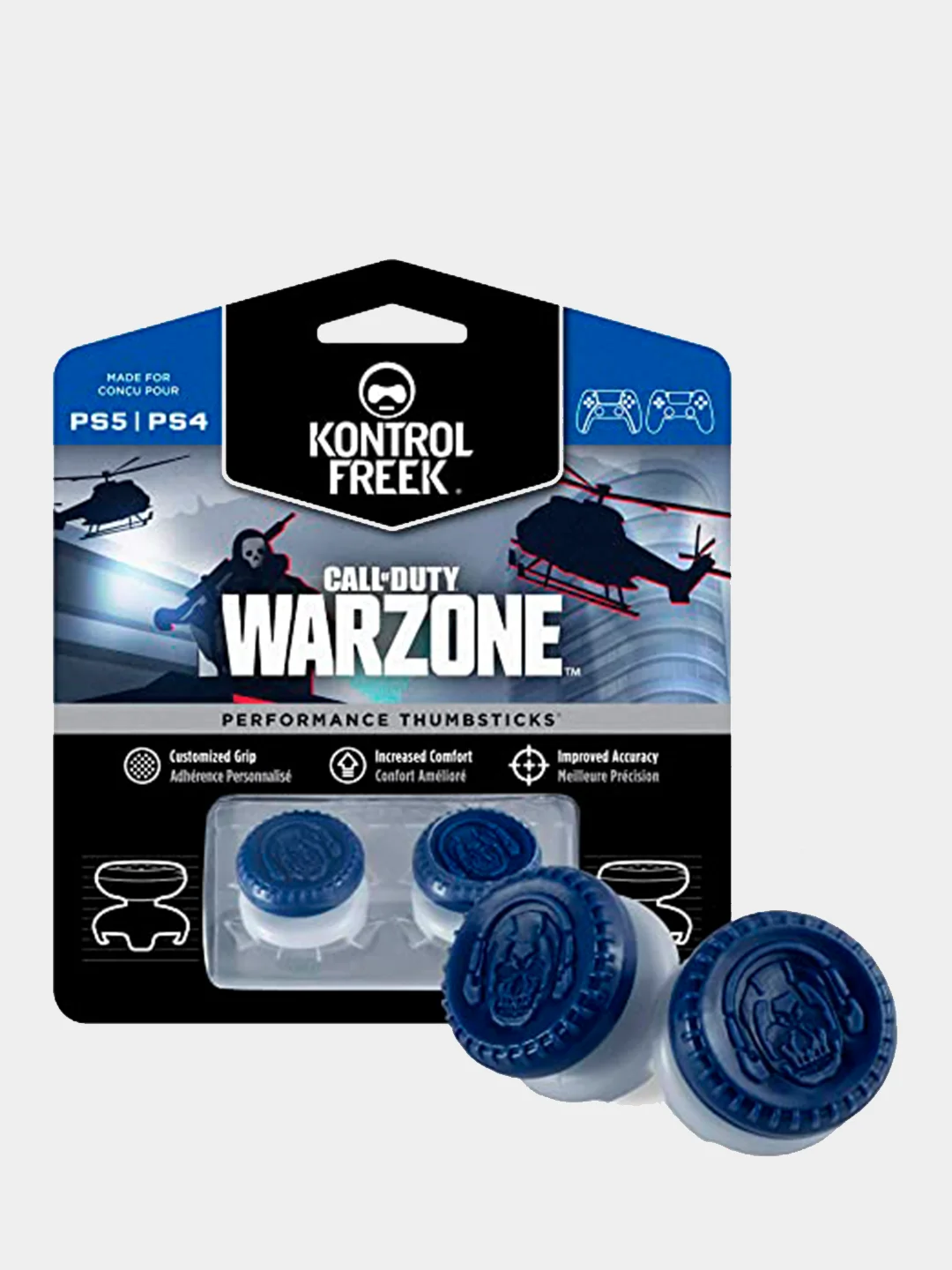 Синий меланж накладки на стики KontrolFreek PS4 / PS5
