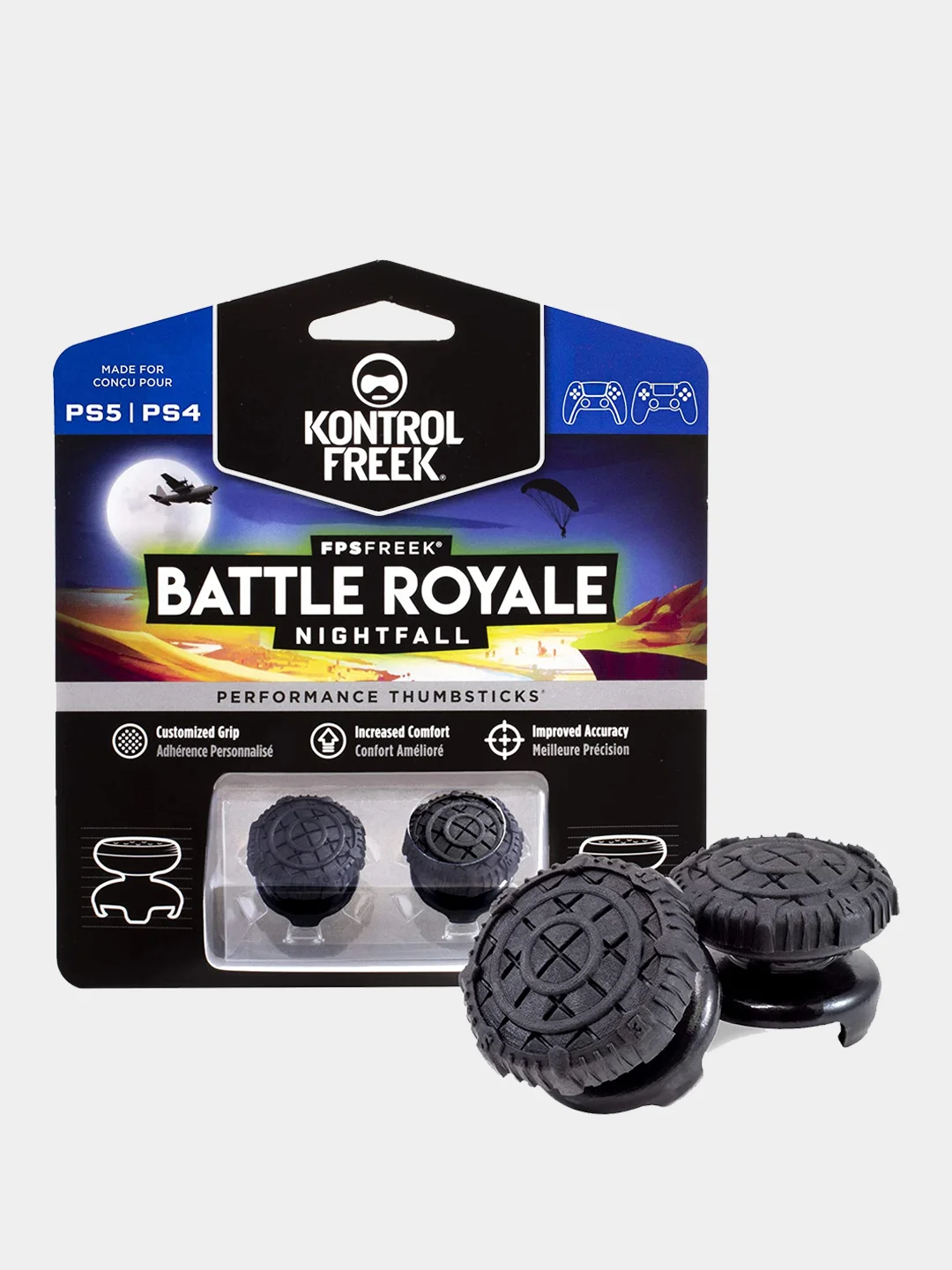 Угольный накладки на стики KontrolFreek PS4 / PS5