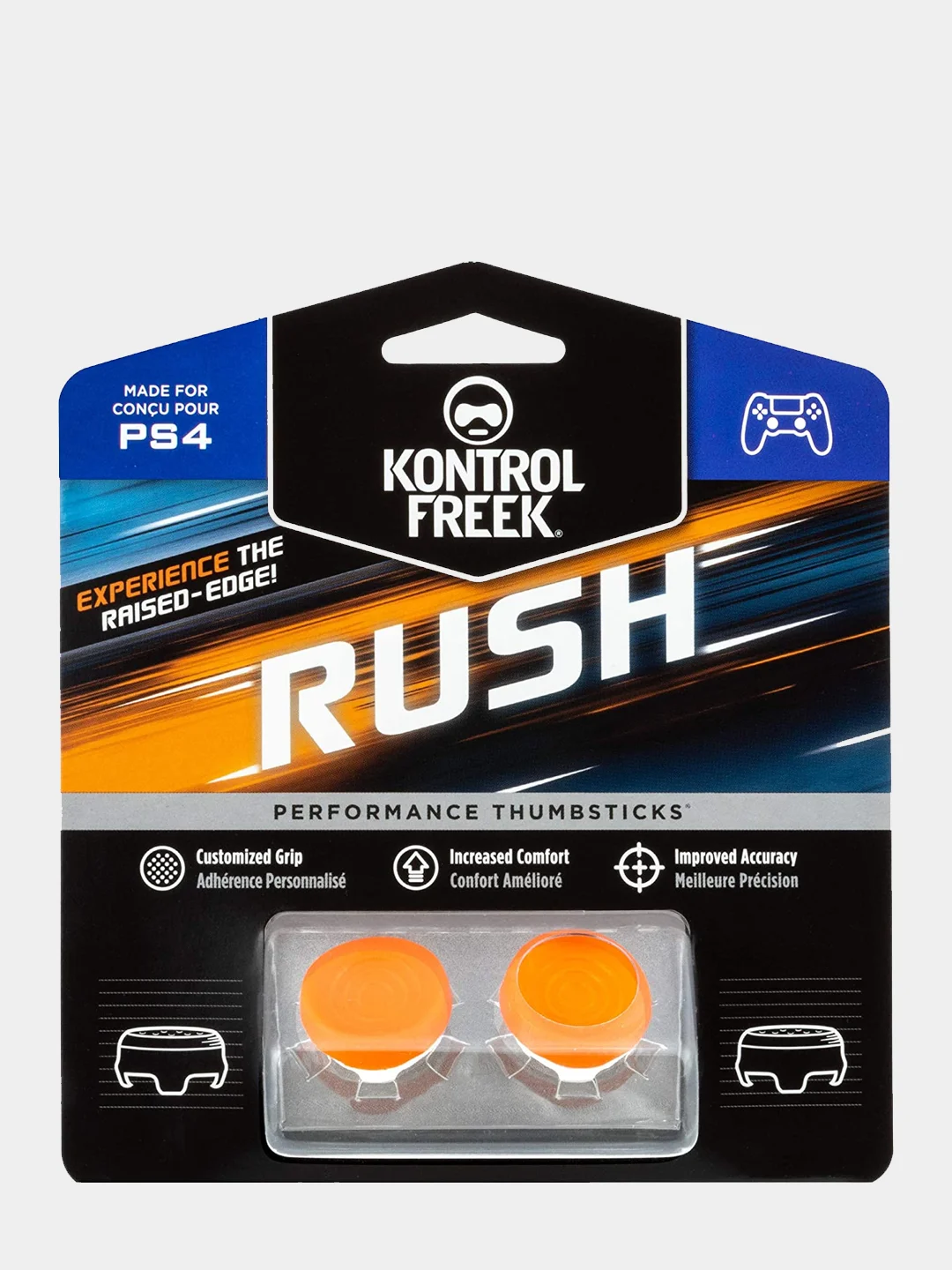 Оранжевый накладки на стики KontrolFreek PS4 / PS5
