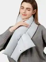 Шарф дутый, стеганный, утеплённый