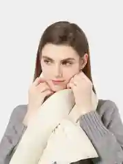 Шарф дутый, стеганный, утеплённый