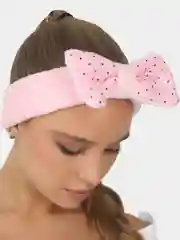 Розовый beauty4life Повязка для волос, женская, косметическая "Бабочки", в точку