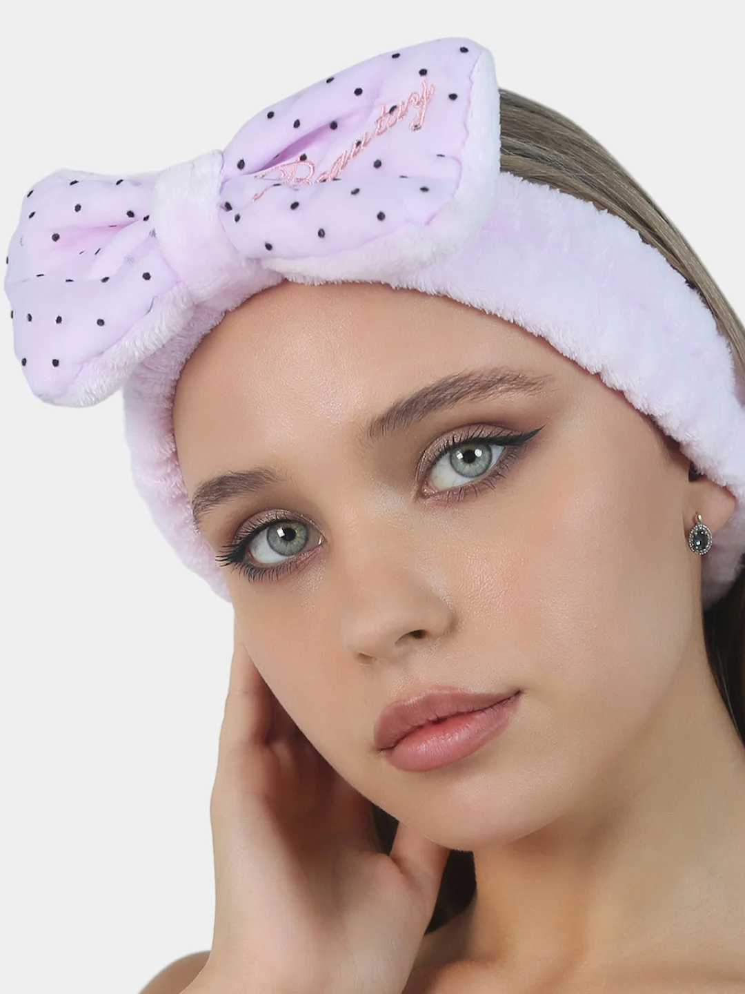 BEAUTY4LIFE Повязка для волос, женская, косметическая "Бабочки", в точку