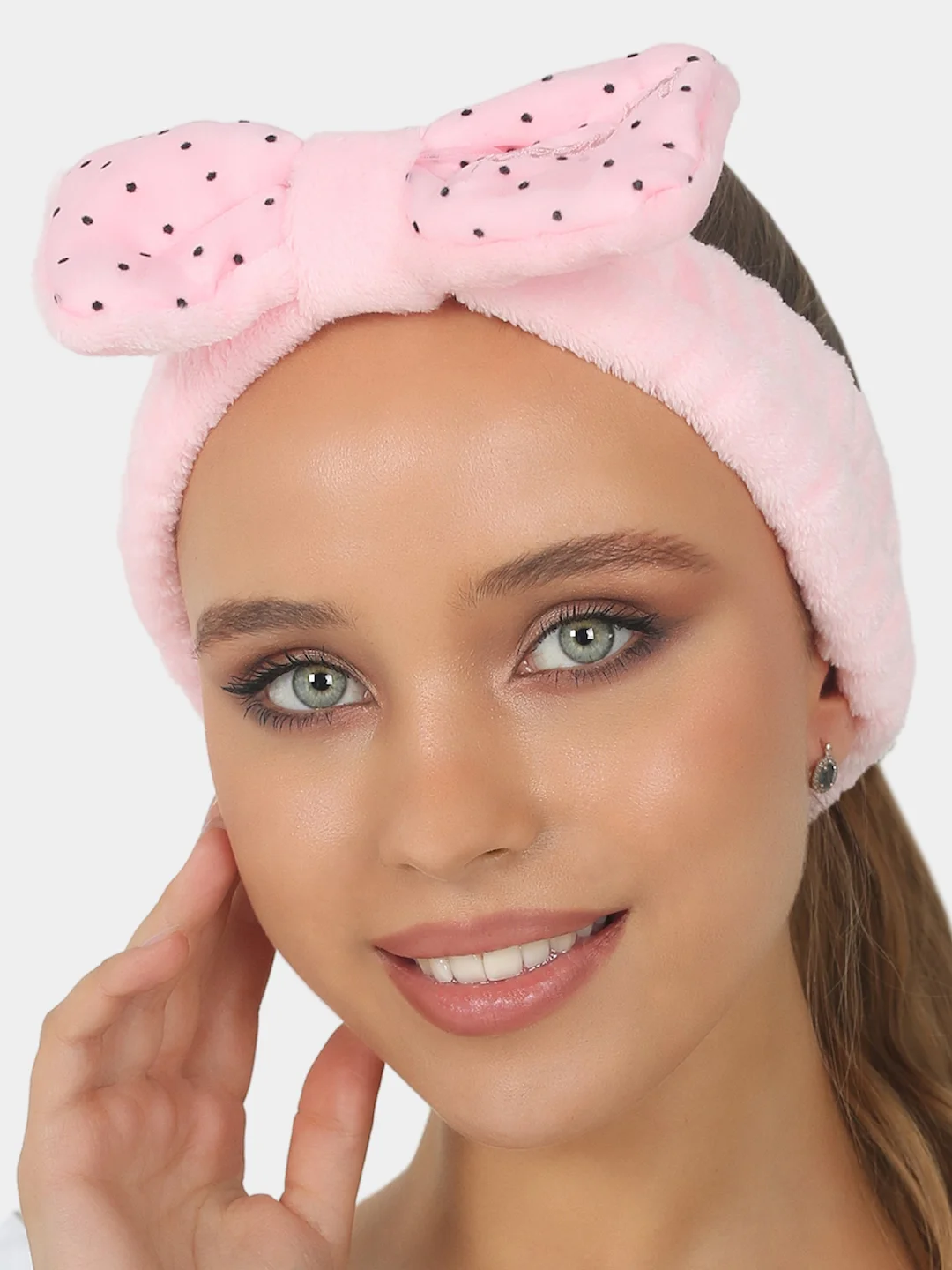BEAUTY4LIFE Повязка для волос, женская, косметическая "Бабочки", в точку