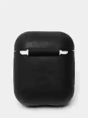Черный чехол для наушников  Apple AirPods (айр подс) силиконовый, TWS, приятный на ощупь
