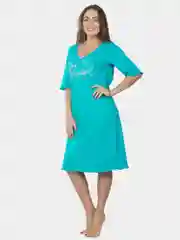 Сорочка женская KLERY "Stay beautiful, бирюзовый, КС1366П13