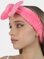 Розовый beauty4life Повязка для волос, женская, косметическая "Бабочки"