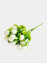 Белый ранункулюс букет искусственные цветы, пионы, камелии, розы, осока, растения, зелень