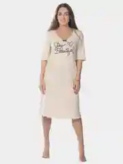 Сорочка женская KLERY "Stay beautiful", бежевый, КС1366П13