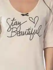 Сорочка женская KLERY "Stay beautiful", бежевый, КС1366П13