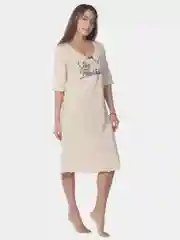 Сорочка женская KLERY "Stay beautiful", бежевый, КС1366П13