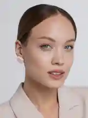 Розовый серьги "Цветы"