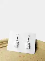 Белый серьги "Мармеладные Мишки"