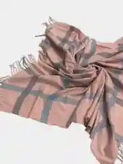 Розовый платок кашемир в клетку. Несколько цветов 110 на 110 см