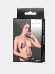 Пэстис в форме сердец Erolanta Lingerie Collection, с кисточками, цвет серебристо-чёрный