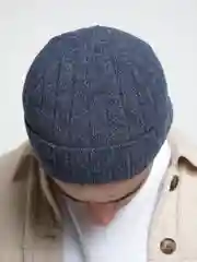 Синий шапка мужская вязаная