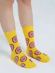 Желтый носки "Еда"