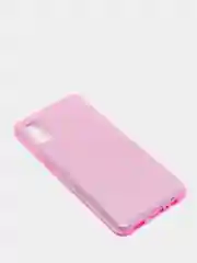 Сиреневый чехол блестящий на Samsung A02