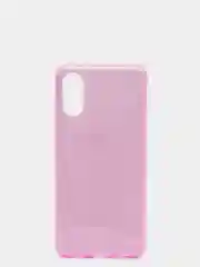 Сиреневый чехол блестящий на Samsung A02
