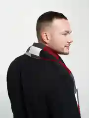 Коралловый шарф мужской