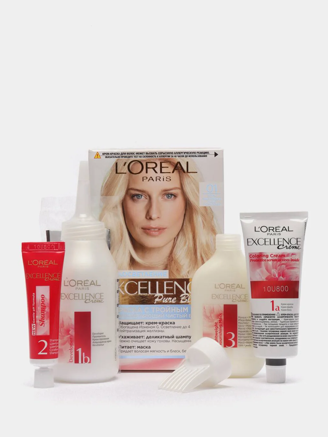 LOreal Paris Стойкая крем-краска для волос "Excellence", 01, Суперосветляющий русый