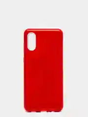 Красный чехол блестящий на Samsung A02