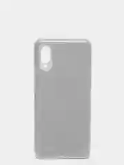 Серебряный чехол блестящий на Samsung A02