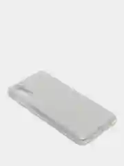 Серебряный чехол блестящий на Samsung A02
