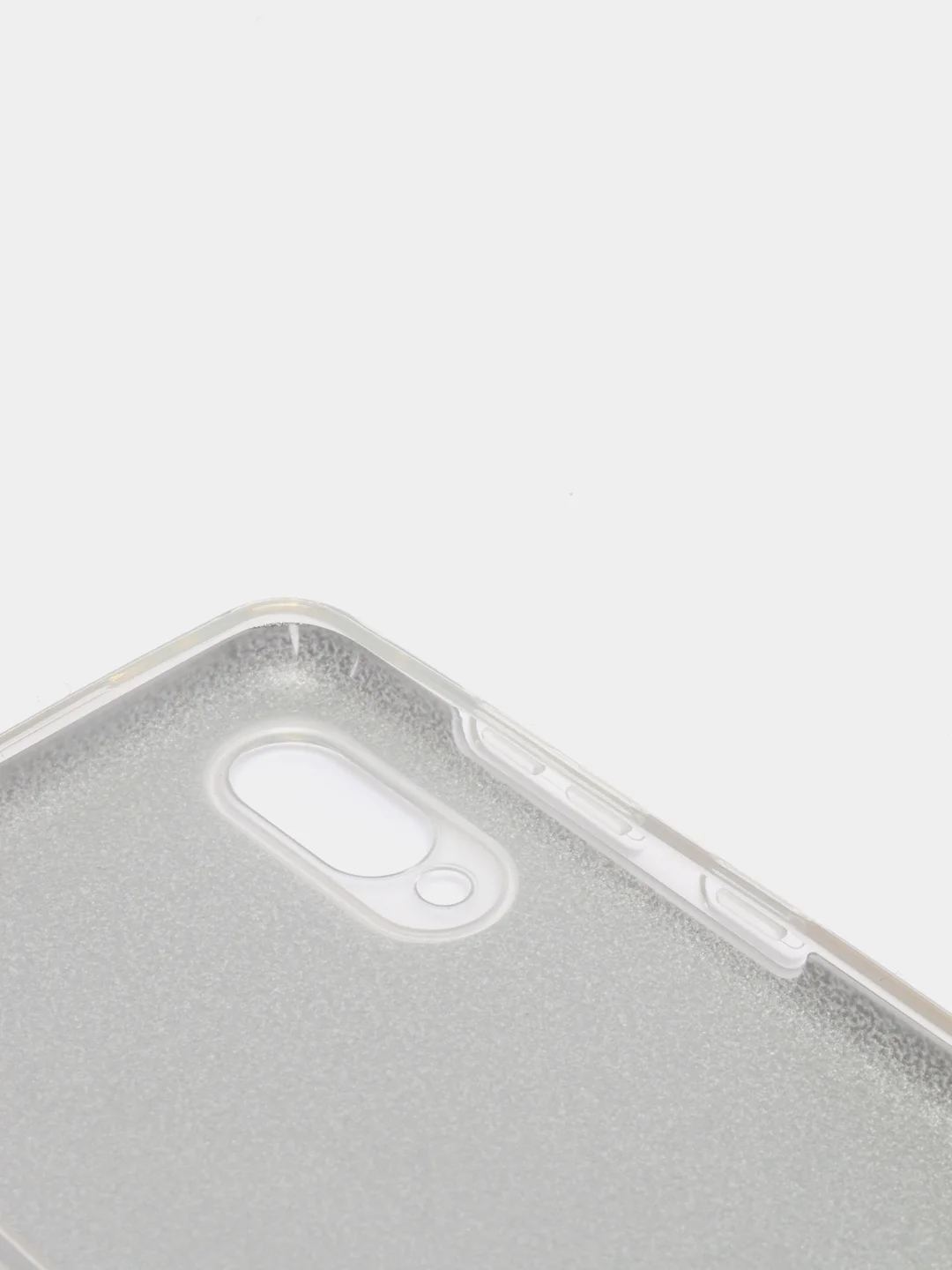 Серебряный чехол блестящий на Samsung A02