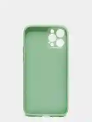 Салатовый наладка с имитацией стекла  и защитой для камеры iPhone 12 Pro