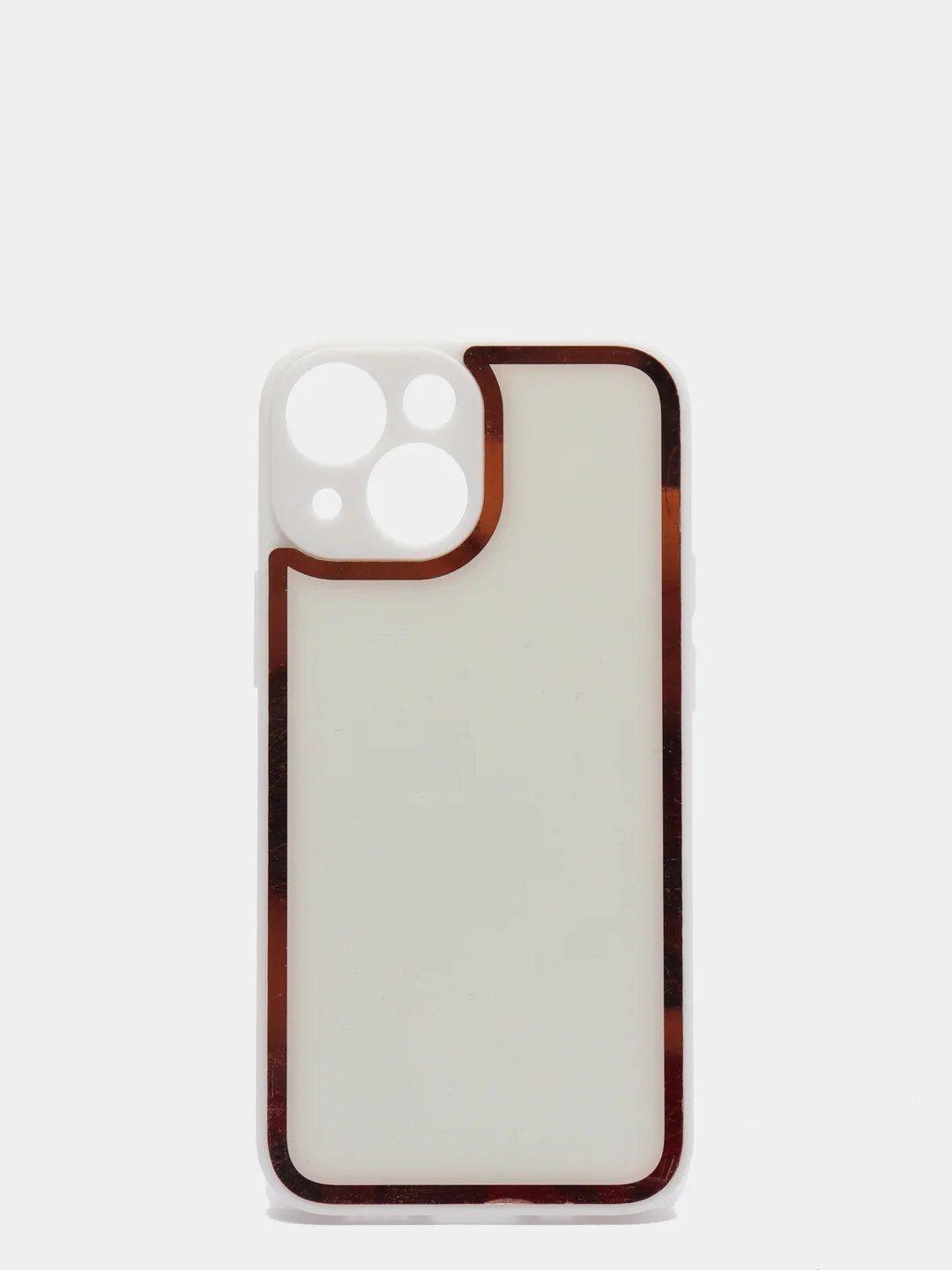 Белый наладка имитация стекла с защитой камеры для IPHONE 13 MINI