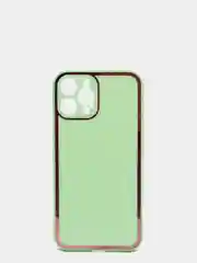 Салатовый наладка имитация стекла с защитой камеры для Iphone12 Pro Max